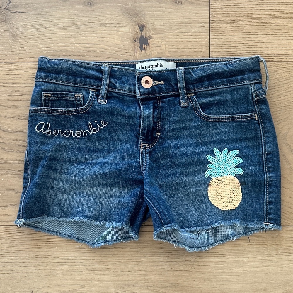 Abercrombie Kids Blue Midi Shorts 9/10